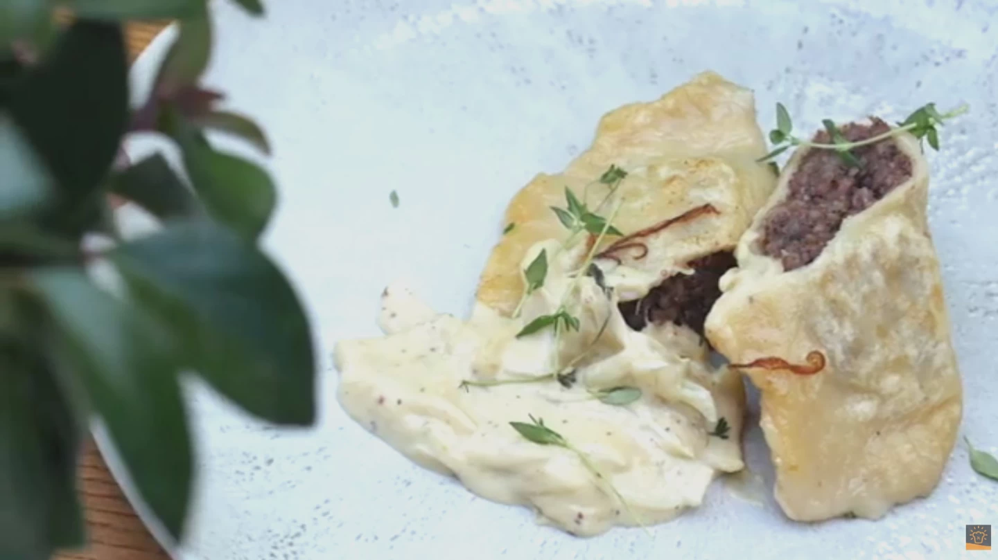 Oberschlesien i pierogi po śląsku (Ocet jabłkowy)