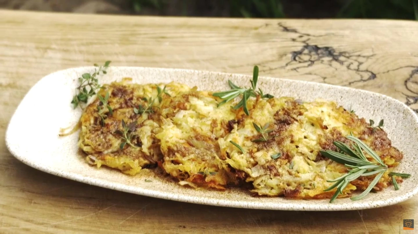 Placki nie całkiem ziemniaczane (ocet balsamiczny GOLD)