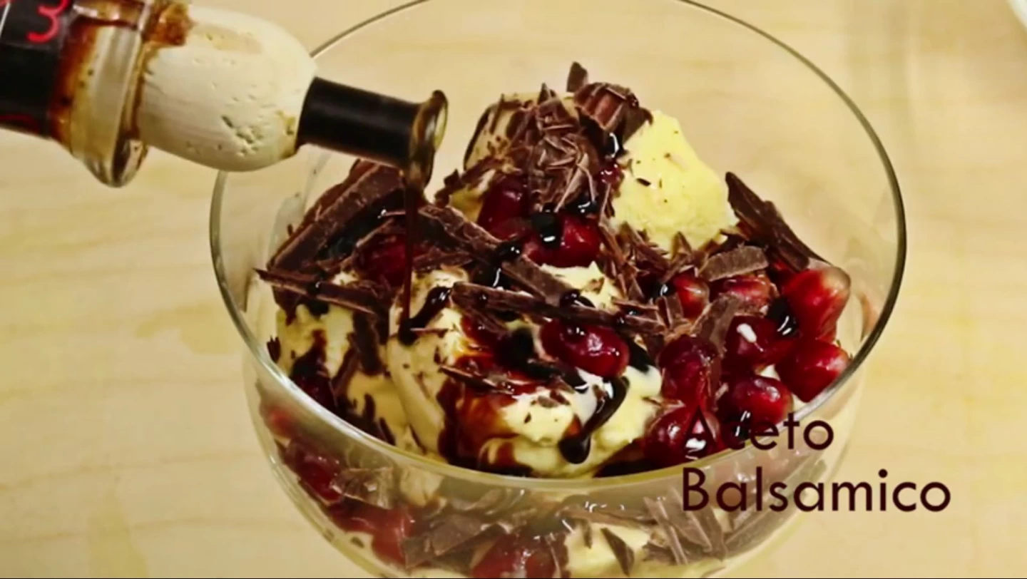 Lody o smaku kogel mogel z octem balsamicznym due vittorie GOLD